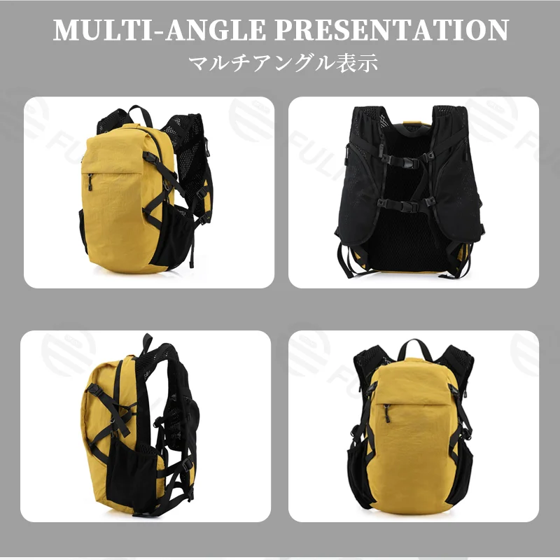 Guangzhou Fuliya Industry Co.,Ltd C-81357 Lightweight outdoor backpack, water-repellent and stain-resistant tech fabric, breathable back system, large capacity with organized multi-compartment storage - ideal for hiking, trekking, travel, and daily use.