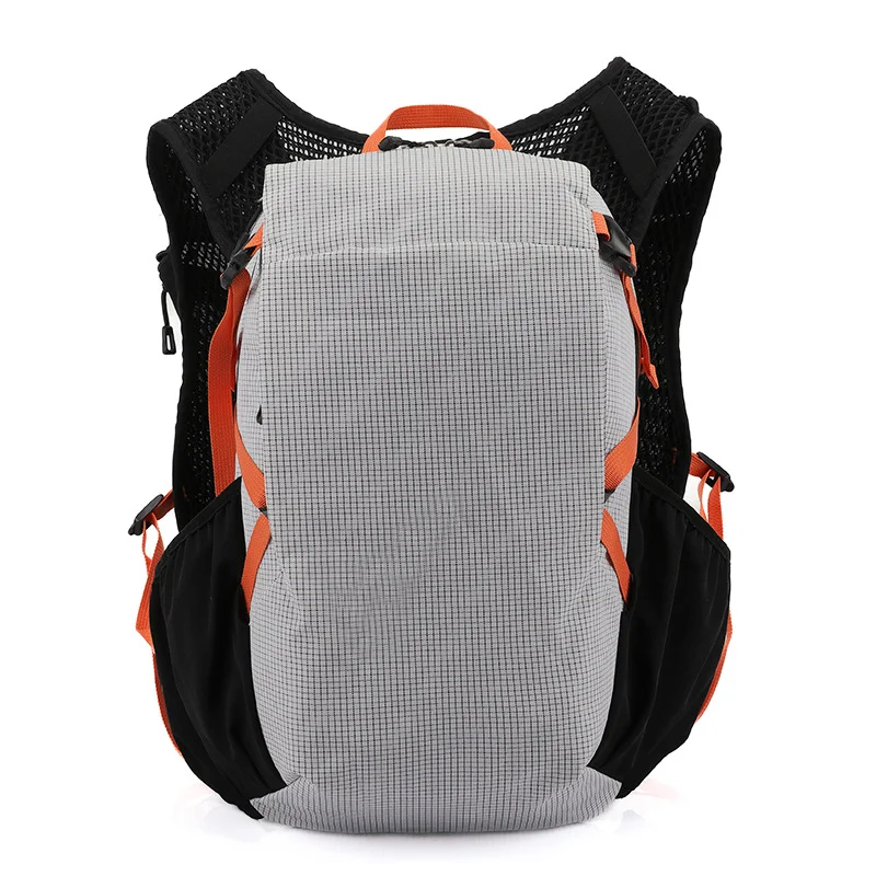 Guangzhou Fuliya Industry Co.,Ltd C-81358 Lightweight outdoor backpack breathable back system, built-in hydration compartment with outlet port, SOS whistle, water-resistant fabric, multi-pocket storage - ideal for hiking, trekking and travel.