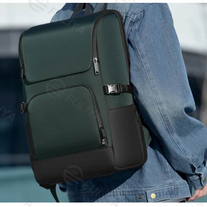 Guangzhou Fuliya Industry Co.,Ltd C-81460 This casual backpack has water-repellent fabric, a laptop compartment, multi-pockets, side pockets, a breathable back, and a trolley sleeve - ideal for commuting and travel.