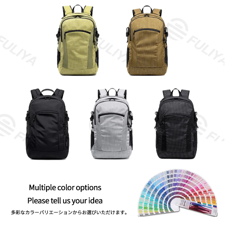 Guangzhou Fuliya Industry Co.,Ltd C-81463 Water-repellent, durable backpack with external attachments, large capacity, trolley sleeve, breathable back - for commuting, travel, and outdoor.