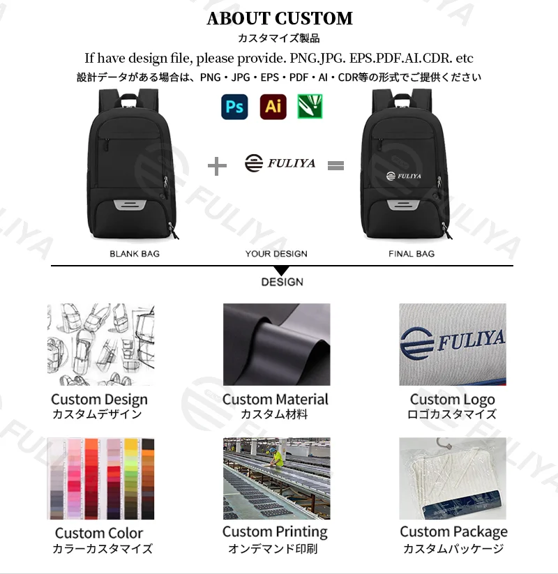 Guangzhou Fuliya Industry Co.,Ltd C-81110 Sports basketball backpack, waterproof fabric, large capacity, separate shoe and ball compartments, laptop compartment, and adjustable strap, customizable logo - for training, travel, and school.