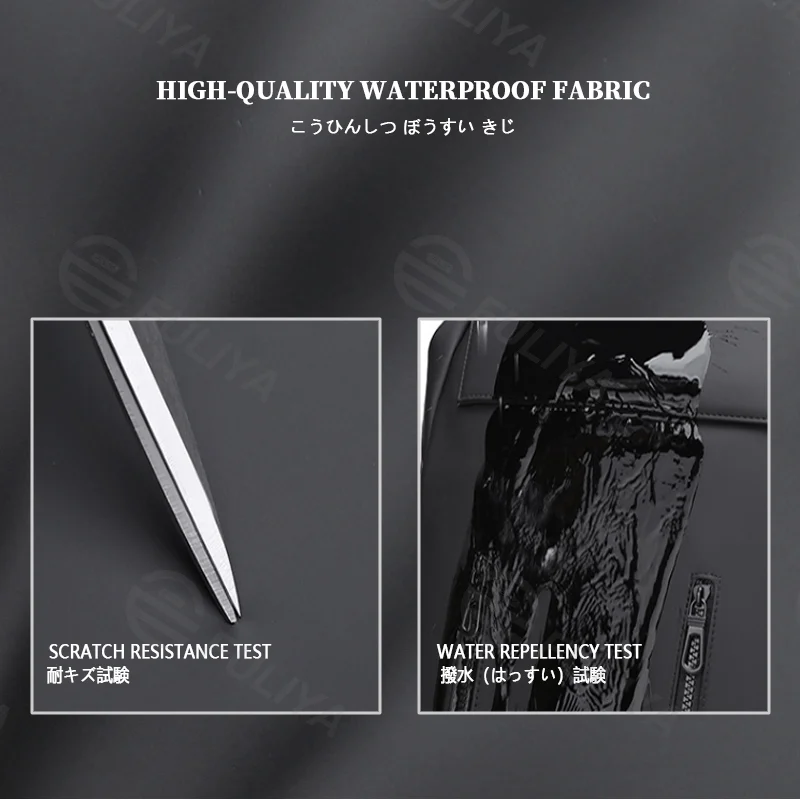 Guangzhou Fuliya Industry Co.,Ltd C-81111 Men's backpack, water-resistant and scratch-resistant, large capacity, laptop compartment, adjustable strap, and comfortable handle - luggage strap for business, travel, and school.