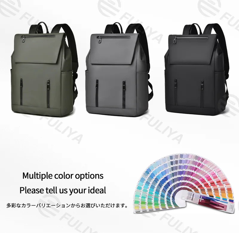 Guangzhou Fuliya Industry Co.,Ltd C-81111 Men's backpack, water-resistant and scratch-resistant, large capacity, laptop compartment, adjustable strap, and comfortable handle - luggage strap for business, travel, and school.