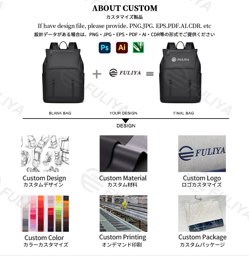Guangzhou Fuliya Industry Co.,Ltd C-81111 Men's backpack, water-resistant and scratch-resistant, large capacity, laptop compartment, adjustable strap, and comfortable handle - luggage strap for business, travel, and school.