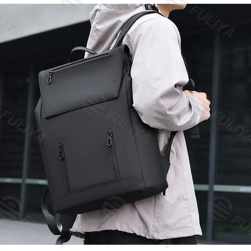 Guangzhou Fuliya Industry Co.,Ltd C-81111 Men's backpack, water-resistant and scratch-resistant, large capacity, laptop compartment, adjustable strap, and comfortable handle - luggage strap for business, travel, and school.