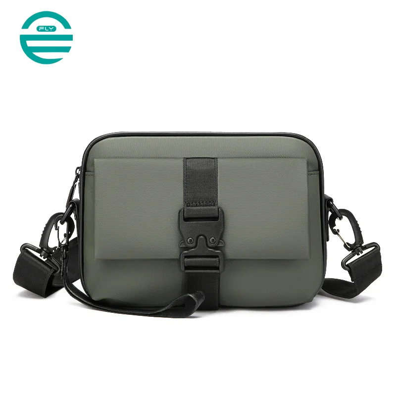 Guangzhou Fuliya Industry Co.,Ltd C-81113 Men's crossbody bag, water-resistant, large capacity, front compartment, back pocket, and adjustable strap - hand, shoulder, or crossbody carry for business, commuting, and daily use.