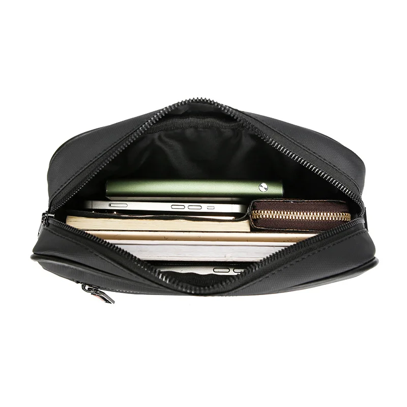 Guangzhou Fuliya Industry Co.,Ltd C-81113 Men's crossbody bag, water-resistant, large capacity, front compartment, back pocket, and adjustable strap - hand, shoulder, or crossbody carry for business, commuting, and daily use.