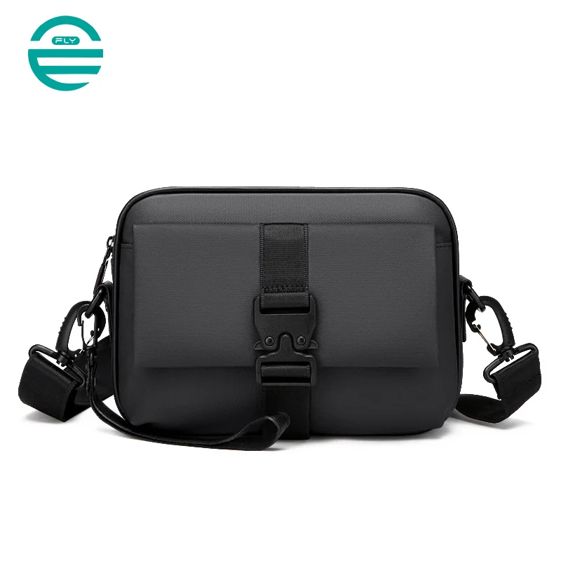 Guangzhou Fuliya Industry Co.,Ltd C-81113 Men's crossbody bag, water-resistant, large capacity, front compartment, back pocket, and adjustable strap - hand, shoulder, or crossbody carry for business, commuting, and daily use.