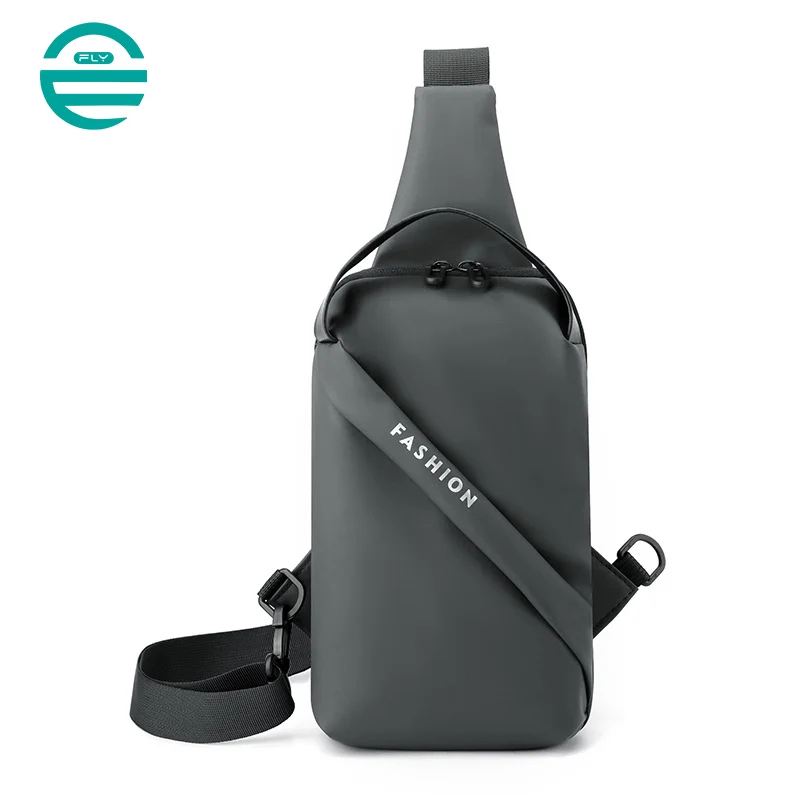 広州富麗雅実業有限会社  C-81117 多機能スポーツチェストバッグ、撥水・耐磨耗、大容量多層収納、調節ストラップ、ワイドショルダー - 左右肩斜め掛け、ランニング・アウトドア・デイリーに。