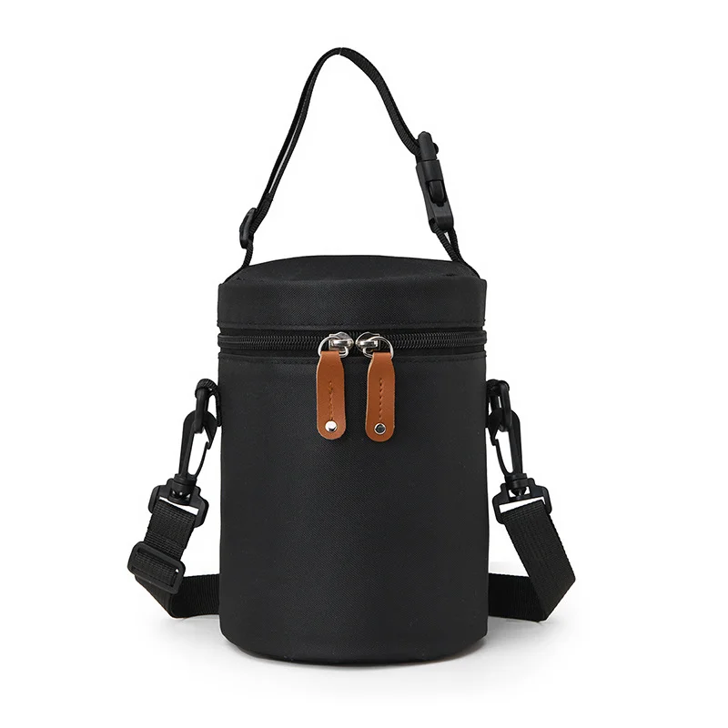 Guangzhou Fuliya Industry Co.,Ltd C-81131 Portable mommy insulated bag, water-resistant, large capacity, foil insulation, inner zipper pocket, detachable hook, and adjustable strap - hand, crossbody, or stroller carry for baby outings and pumping.