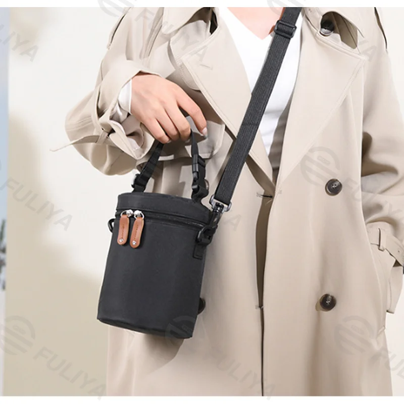Guangzhou Fuliya Industry Co.,Ltd C-81131 Portable mommy insulated bag, water-resistant, large capacity, foil insulation, inner zipper pocket, detachable hook, and adjustable strap - hand, crossbody, or stroller carry for baby outings and pumping.