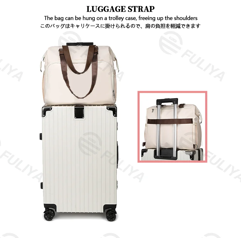 Guangzhou Fuliya Industry Co.,Ltd C-81133 Multi-functional mommy bag, water-resistant, large capacity, foil-insulated bag, wet/dry pocket, and hidden straps - hand or backpack carry with luggage strap for baby outings and travel.