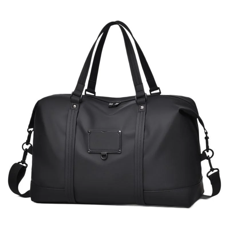 Guangzhou Fuliya Industry Co.,Ltd C-81141 Large-capacity travel gym bag, water-resistant, multi-layer storage, wet/dry pocket, adjustable strap, detachable hook, and luggage sleeve - for travel, fitness, and business trips.
