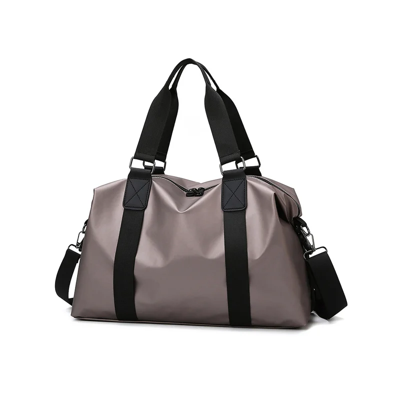 Guangzhou Fuliya Industry Co.,Ltd C-81143 Hand-carry travel gym bag, large capacity, comfortable handle, detachable hook, and adjustable strap - hand, shoulder, or crossbody carry for short trips, fitness, and business travel.