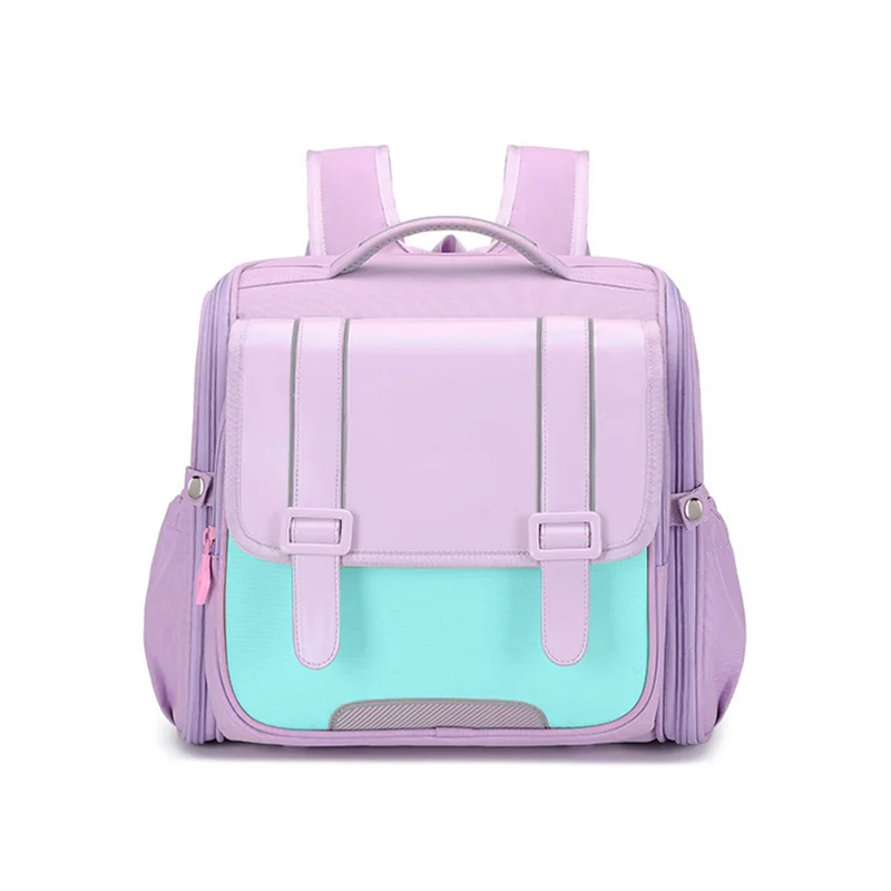 Guangzhou Fuliya Industry Co.,Ltd C-81151 Primary school spine-protection backpack, water-resistant, large capacity, S-curve straps, spine-protection chest strap, thickened back padding, 3D heat dissipation, and 360° reflective design - for grades 1-4.
