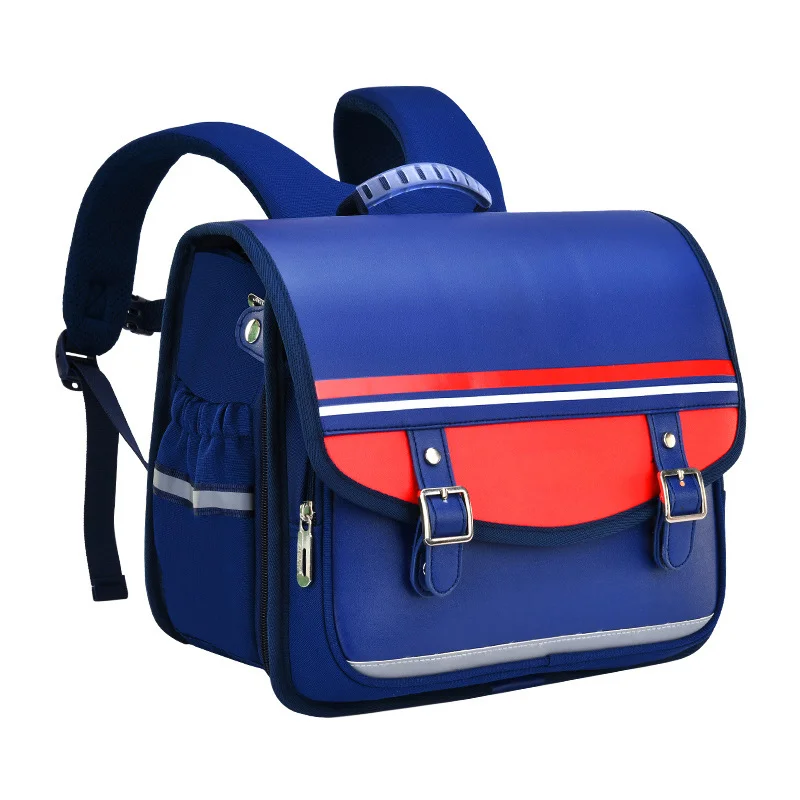 Guangzhou Fuliya Industry Co.,Ltd C-81152 Primary school horizontal backpack, water-resistant, large capacity, S-curve straps, spine-protection chest strap, thickened back padding, 3D heat dissipation, and 360° reflective design - for ages 6-12.