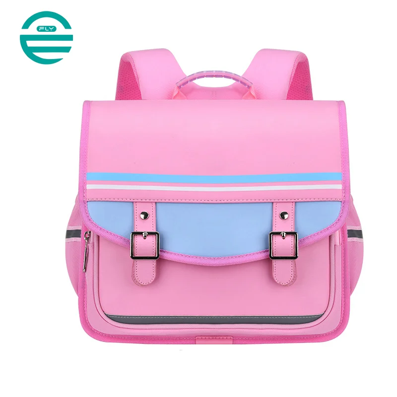 Guangzhou Fuliya Industry Co.,Ltd C-81152 Primary school horizontal backpack, water-resistant, large capacity, S-curve straps, spine-protection chest strap, thickened back padding, 3D heat dissipation, and 360° reflective design - for ages 6-12.