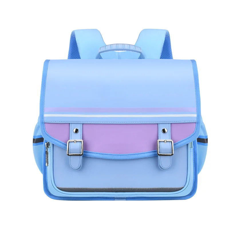Guangzhou Fuliya Industry Co.,Ltd C-81152 Primary school horizontal backpack, water-resistant, large capacity, S-curve straps, spine-protection chest strap, thickened back padding, 3D heat dissipation, and 360° reflective design - for ages 6-12.