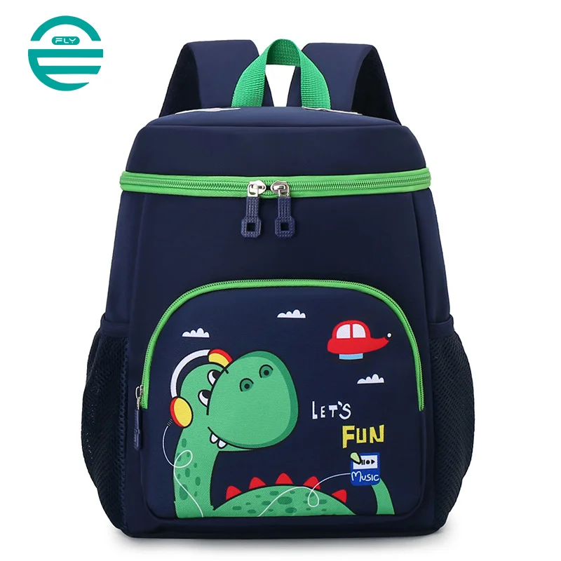 Guangzhou Fuliya Industry Co.,Ltd C-81153 Kids backpack, water-resistant, lightweight, large capacity, front/side/inner pockets, adjustable strap, and breathable mesh back panel - for ages 2-5 kindergarten.