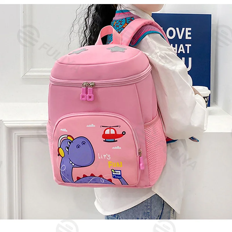 Guangzhou Fuliya Industry Co.,Ltd C-81153 Kids backpack, water-resistant, lightweight, large capacity, front/side/inner pockets, adjustable strap, and breathable mesh back panel - for ages 2-5 kindergarten.