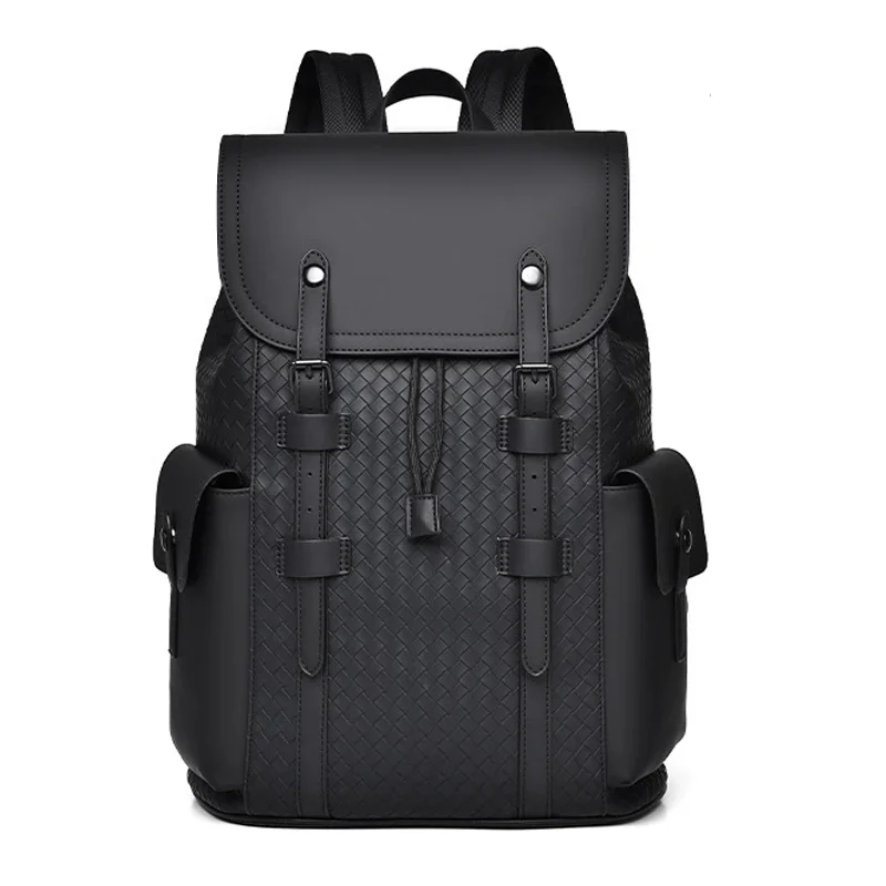Guangzhou Fuliya Industry Co.,Ltd C-81155 Large-capacity business backpack, PVC water-resistant, multi-layer storage, laptop compartment, magnetic buckle, triangular reinforcement, and luggage strap - for commuting, business trips, and travel.