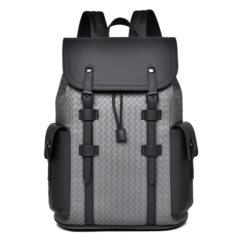 Guangzhou Fuliya Industry Co.,Ltd C-81155 Large-capacity business backpack, PVC water-resistant, multi-layer storage, laptop compartment, magnetic buckle, triangular reinforcement, and luggage strap - for commuting, business trips, and travel.