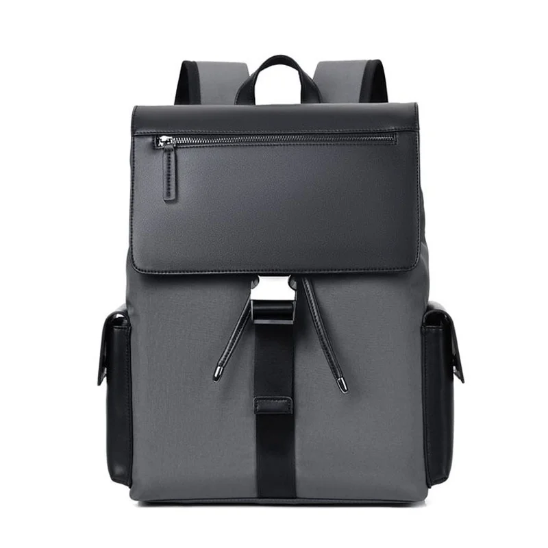 Guangzhou Fuliya Industry Co.,Ltd C-81160 Business travel laptop backpack, waterproof PU leather, large capacity, laptop compartment, front zipper pocket, side pockets, and comfortable handle - multiple colors for commuting, travel, and school.