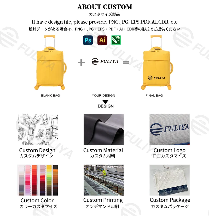 Guangzhou Fuliya Industry Co.,Ltd C-81170 Ultra-light trolley luggage, waterproof nylon, one-touch aluminum handle, USB port, combination lock, silent spinner wheels, and 1:9 open ratio - for boarding and short trips.