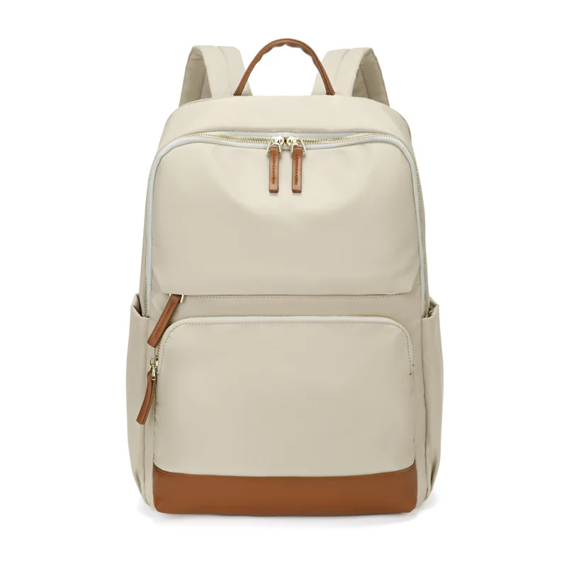 Guangzhou Fuliya Industry Co.,Ltd C-81172  Large-capacity backpack, water-resistant, multi-layer storage, front zipper pocket, side pocket, hidden zipper pocket, laptop compartment, and luggage strap - for school, commuting, and travel.