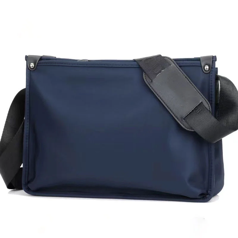 Guangzhou Fuliya Industry Co.,Ltd C-81180 Men's shoulder/crossbody bag, water-resistant Oxford fabric, large capacity, smooth zipper, non-slip shoulder pad, and adjustable buckle - for business, commuting, and daily use.