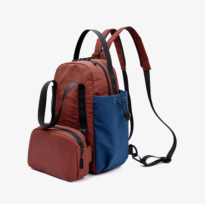 Guangzhou Fuliya Industry Co.,Ltd C-81195 Multi-functional parent-child backpack, water-resistant, detachable front waist pack - backpack, crossbody, or waist carry for travel, fitness, and daily use.