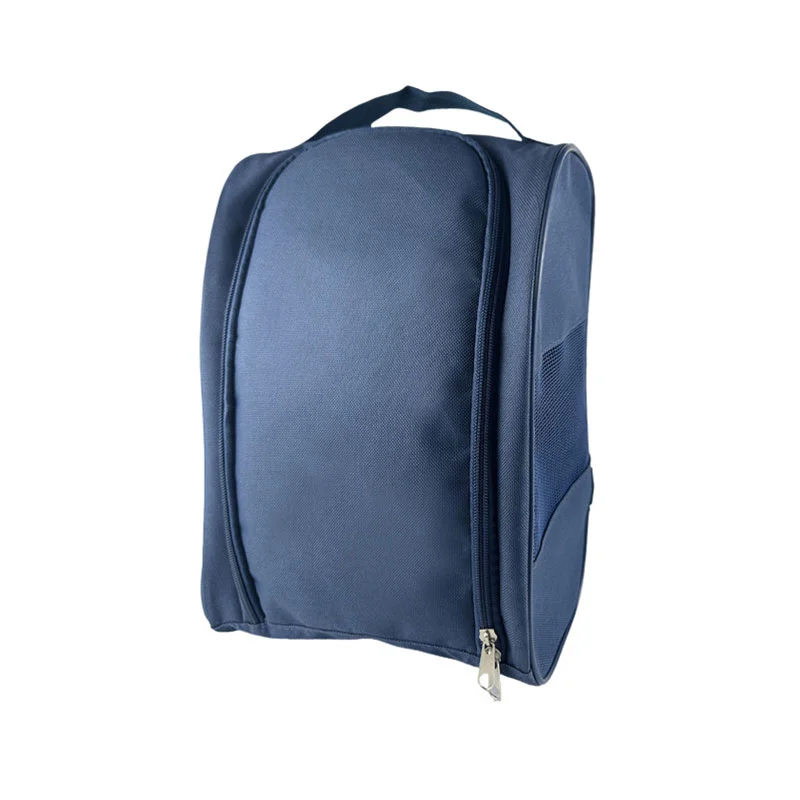 Guangzhou Fuliya Industry Co.,Ltd C-81202 Thickened Oxford shoe bag, partial mesh ventilation, double-zipper wide opening, waterproof inner layer, foldable and space-saving - for gym, business trips, and travel.