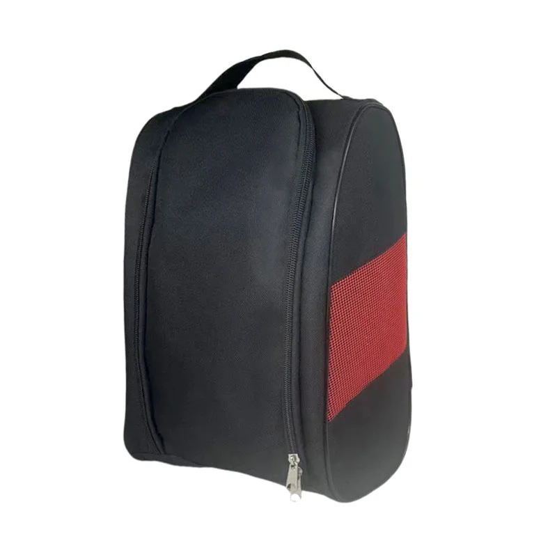 Guangzhou Fuliya Industry Co.,Ltd C-81202 Thickened Oxford shoe bag, partial mesh ventilation, double-zipper wide opening, waterproof inner layer, foldable and space-saving - for gym, business trips, and travel.