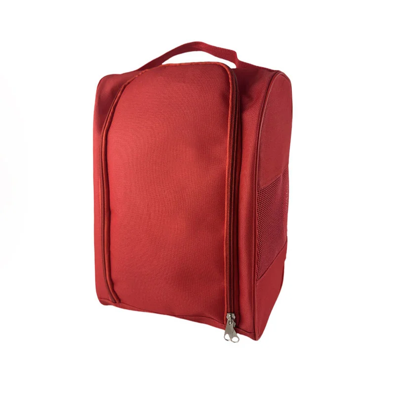 Guangzhou Fuliya Industry Co.,Ltd C-81202 Thickened Oxford shoe bag, partial mesh ventilation, double-zipper wide opening, waterproof inner layer, foldable and space-saving - for gym, business trips, and travel.