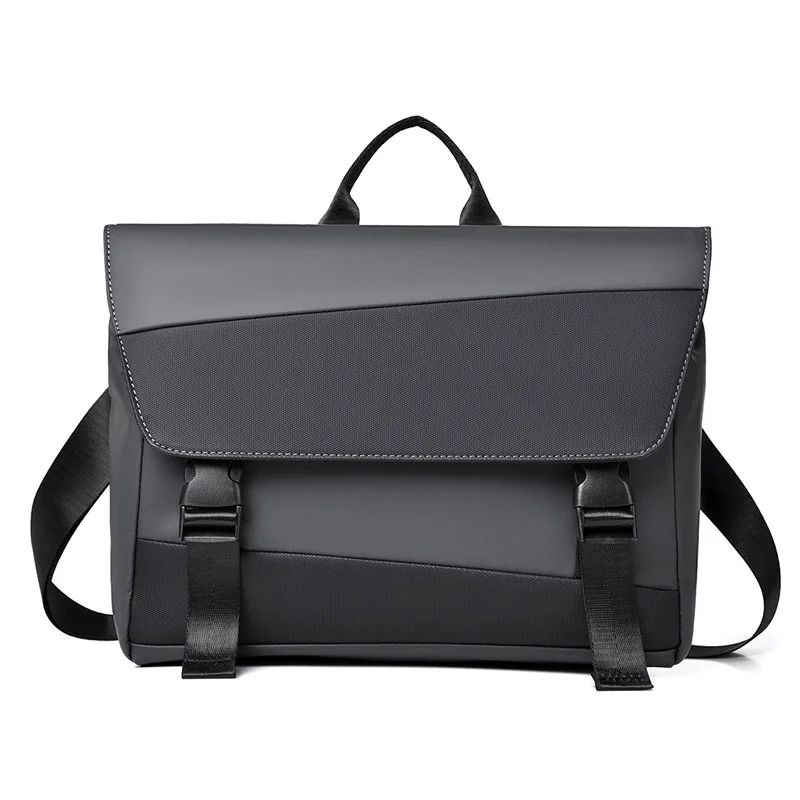 Guangzhou Fuliya Industry Co.,Ltd C-81205  Minimalist commuter shoulder bag, water-resistant and scratch-resistant, multi-layer large capacity, reinforced shoulder strap and comfortable handle, front and back zipper pockets - for daily use and travel.