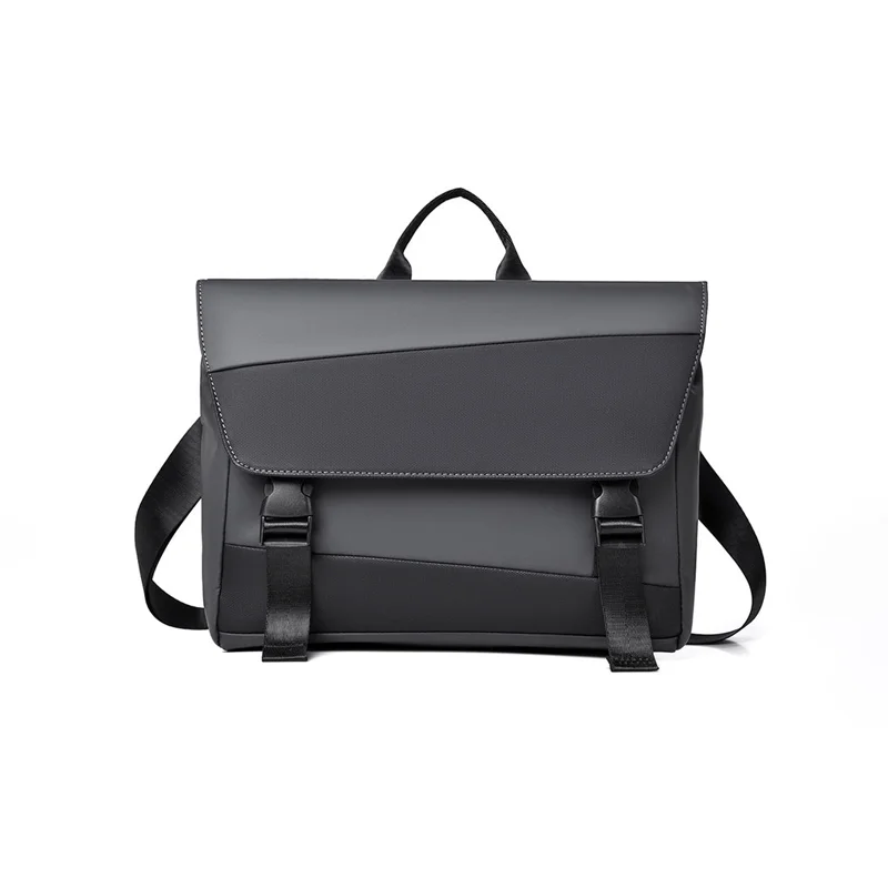 Guangzhou Fuliya Industry Co.,Ltd C-81205  Minimalist commuter shoulder bag, water-resistant and scratch-resistant, multi-layer large capacity, reinforced shoulder strap and comfortable handle, front and back zipper pockets - for daily use and travel.