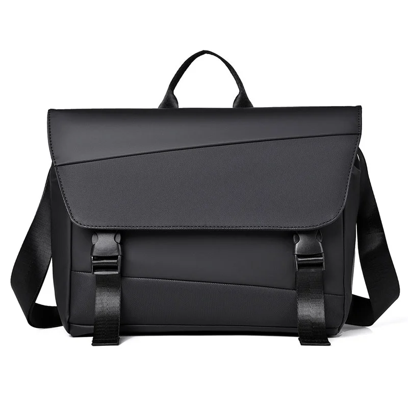 Guangzhou Fuliya Industry Co.,Ltd C-81205  Minimalist commuter shoulder bag, water-resistant and scratch-resistant, multi-layer large capacity, reinforced shoulder strap and comfortable handle, front and back zipper pockets - for daily use and travel.