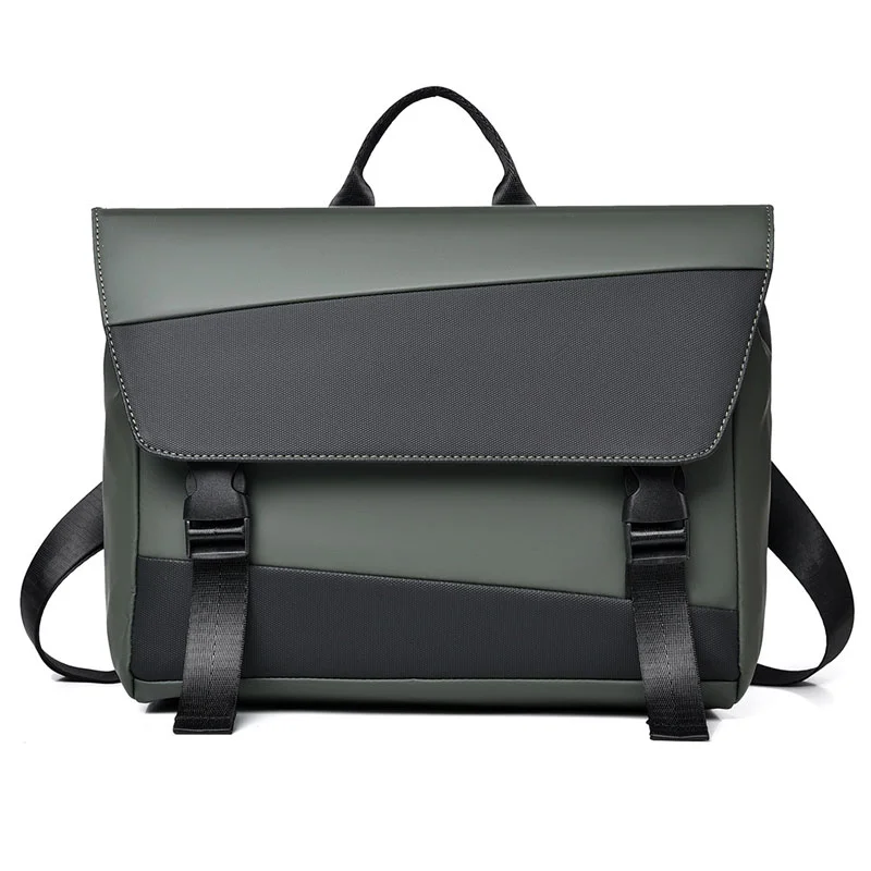 Guangzhou Fuliya Industry Co.,Ltd C-81205  Minimalist commuter shoulder bag, water-resistant and scratch-resistant, multi-layer large capacity, reinforced shoulder strap and comfortable handle, front and back zipper pockets - for daily use and travel.
