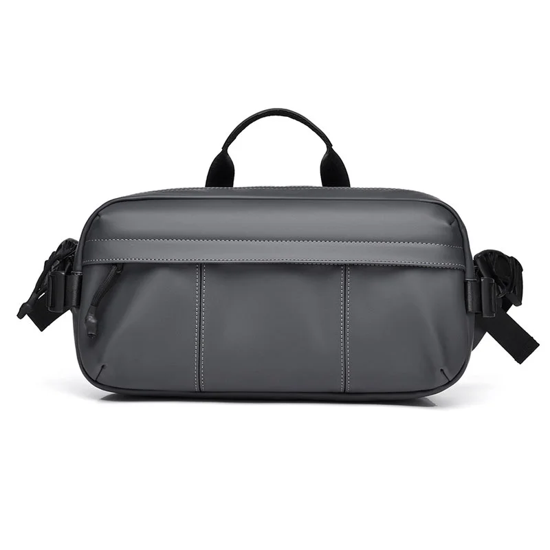 Guangzhou Fuliya Industry Co.,Ltd C-81207 Lightweight waterproof men's crossbody bag, multi-compartment storage, swivel quick-release buckle, adjustable strap and comfortable handle - wear as chest or crossbody for commuting, cycling, and sports.