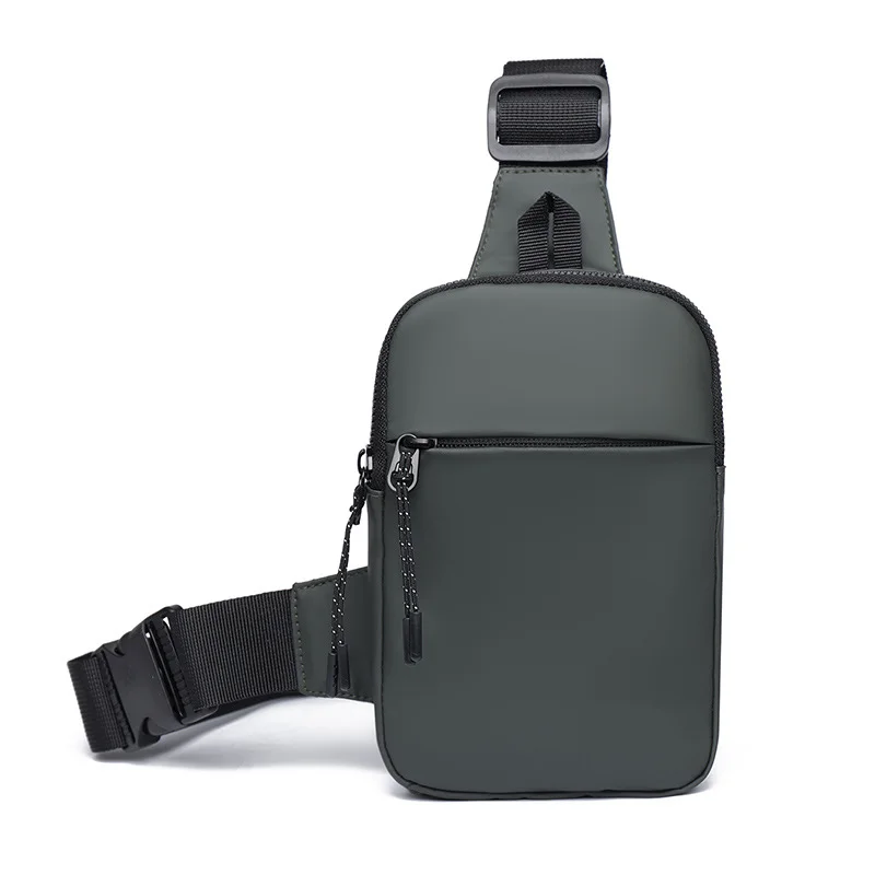 Guangzhou Fuliya Industry Co.,Ltd C-81208 Lightweight waterproof men's crossbody bag, multi-compartment storage, swivel quick-release buckle, adjustable strap and comfortable handle - wear as chest or crossbody for commuting, cycling, and sports.