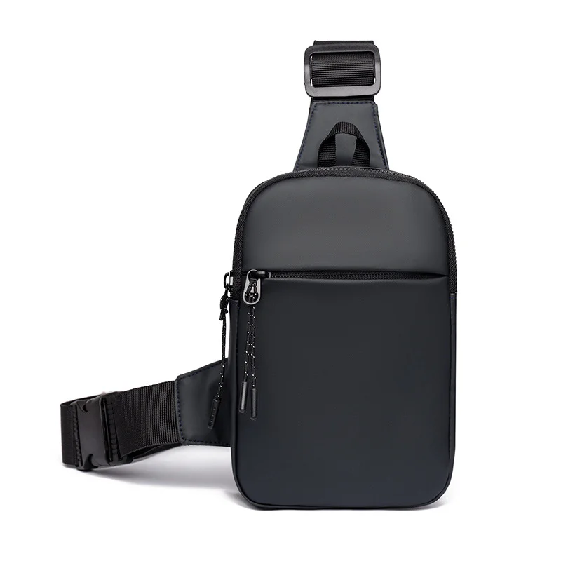 Guangzhou Fuliya Industry Co.,Ltd C-81208 Lightweight waterproof men's crossbody bag, multi-compartment storage, swivel quick-release buckle, adjustable strap and comfortable handle - wear as chest or crossbody for commuting, cycling, and sports.
