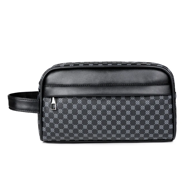 Guangzhou Fuliya Industry Co.,Ltd C-81211 Minimalist men's clutch bag, water-resistant and wear-resistant, multi-compartment storage, smooth zipper and comfortable handle - for daily use and commuting.