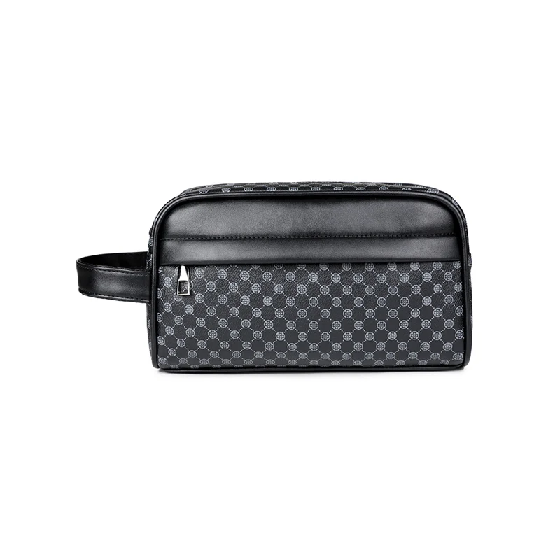 Guangzhou Fuliya Industry Co.,Ltd C-81211 Minimalist men's clutch bag, water-resistant and wear-resistant, multi-compartment storage, smooth zipper and comfortable handle - for daily use and commuting.