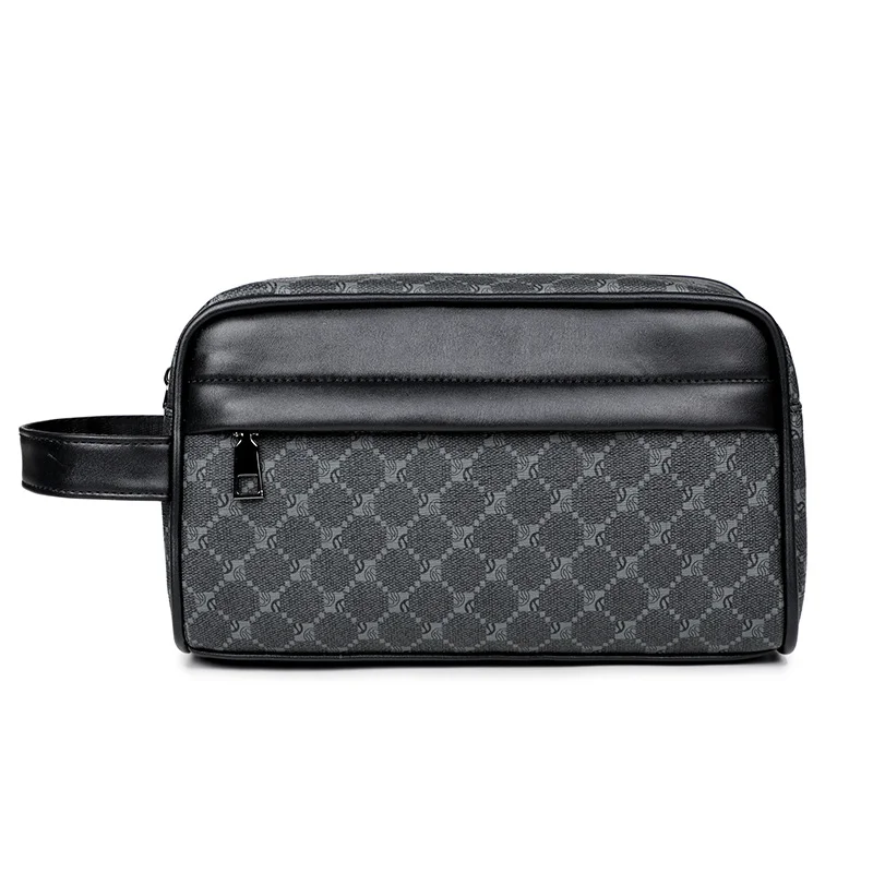 Guangzhou Fuliya Industry Co.,Ltd C-81211 Minimalist men's clutch bag, water-resistant and wear-resistant, multi-compartment storage, smooth zipper and comfortable handle - for daily use and commuting.