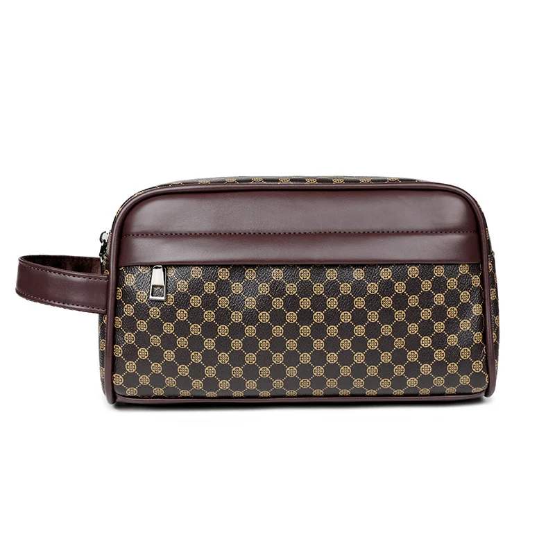 Guangzhou Fuliya Industry Co.,Ltd C-81211 Minimalist men's clutch bag, water-resistant and wear-resistant, multi-compartment storage, smooth zipper and comfortable handle - for daily use and commuting.