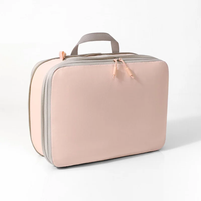 Guangzhou Fuliya Industry Co.,Ltd C-81226 Large-capacity compression organizer bag, lightweight, wrinkle-resistant and water-repellent, separates clean and dirty clothes, compresses up to 40% to save space, comfortable handle - for travel organization.