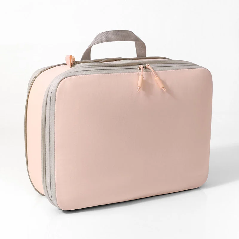 Guangzhou Fuliya Industry Co.,Ltd C-81226 Large-capacity compression organizer bag, lightweight, wrinkle-resistant and water-repellent, separates clean and dirty clothes, compresses up to 40% to save space, comfortable handle - for travel organization.