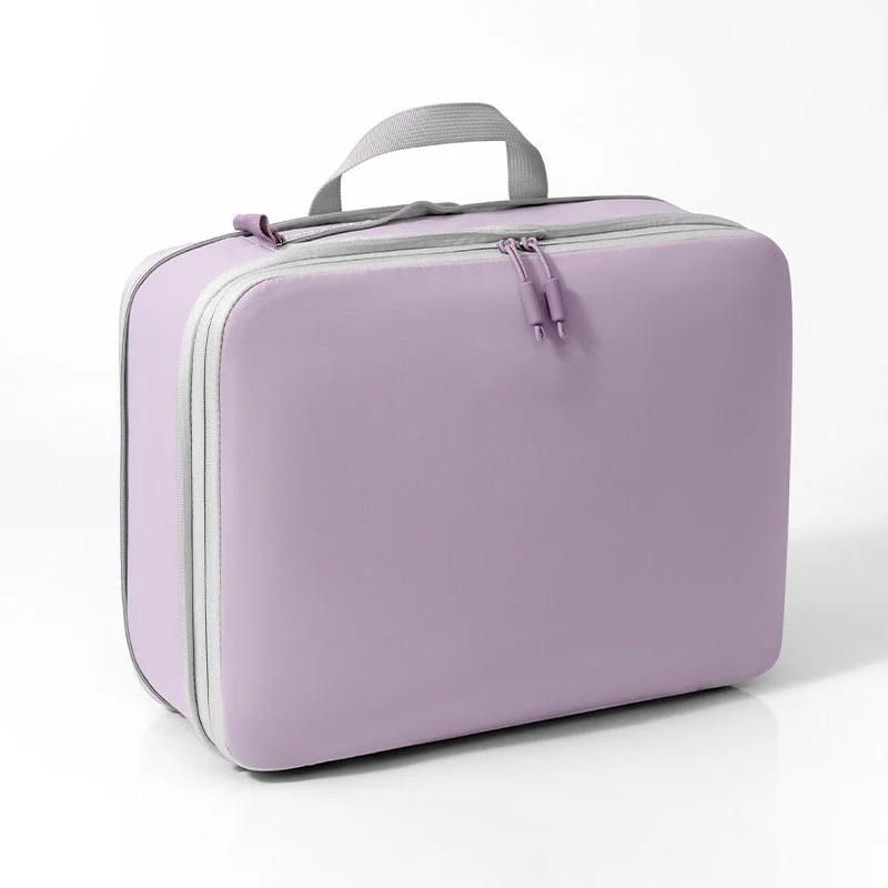 Guangzhou Fuliya Industry Co.,Ltd C-81226 Large-capacity compression organizer bag, lightweight, wrinkle-resistant and water-repellent, separates clean and dirty clothes, compresses up to 40% to save space, comfortable handle - for travel organization.