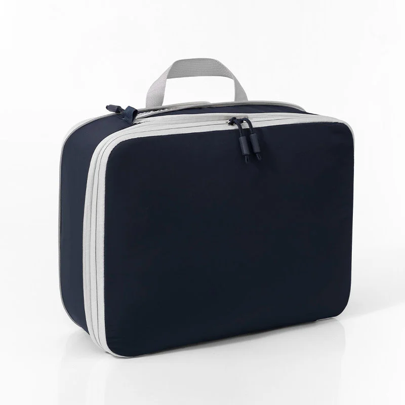Guangzhou Fuliya Industry Co.,Ltd C-81226 Large-capacity compression organizer bag, lightweight, wrinkle-resistant and water-repellent, separates clean and dirty clothes, compresses up to 40% to save space, comfortable handle - for travel organization.