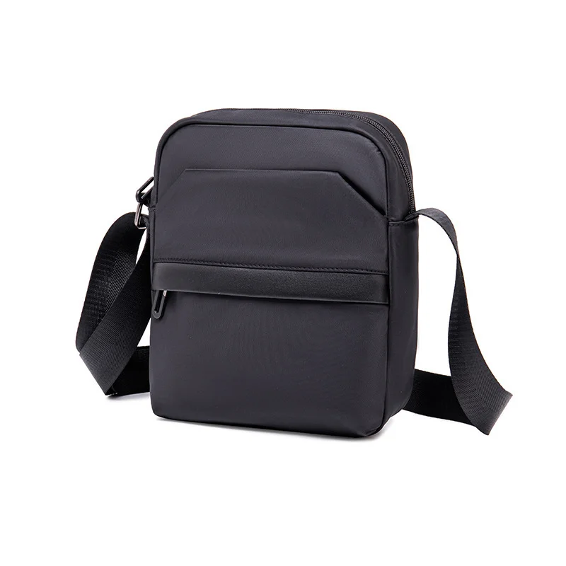 Guangzhou Fuliya Industry Co.,Ltd C-81234 Men's casual crossbody bag, water-resistant fabric, large capacity with multi-layer storage, front and inner zipper pockets - lightweight and versatile for commuting, travel, and daily use.